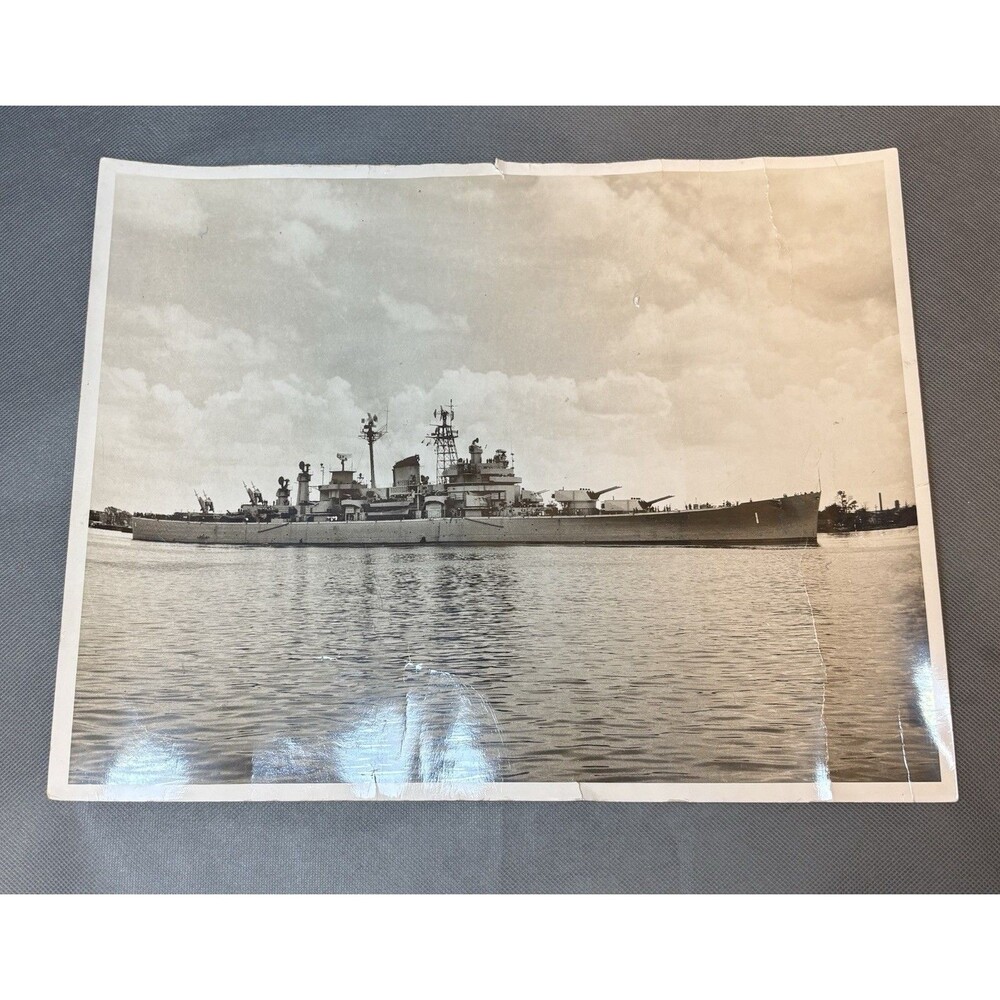 Vintage Photo NAVY USS BOSTON CAG-1 Guided Missile Carrier Talos Missles